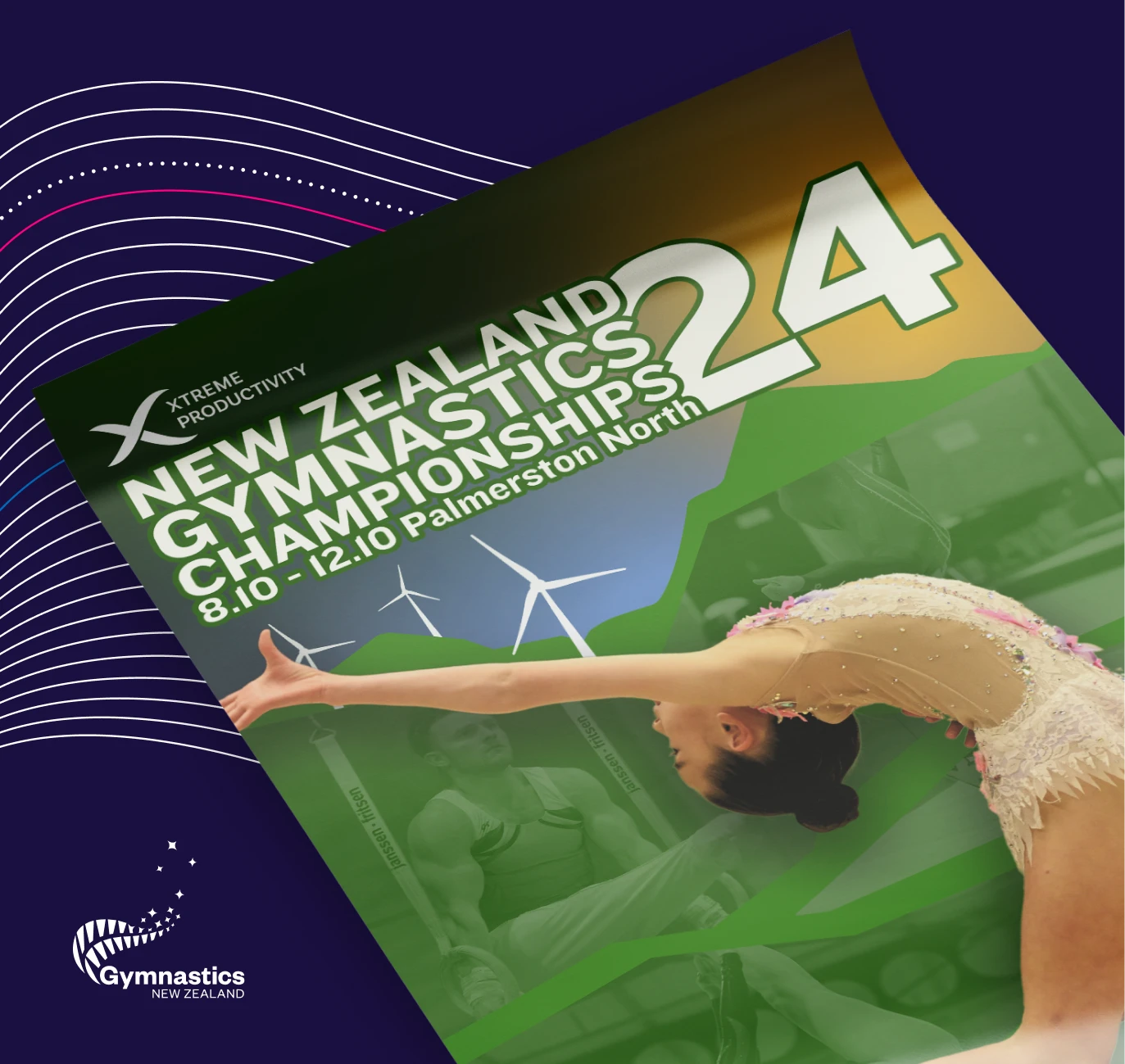 Poster of the gymnastics champtionship